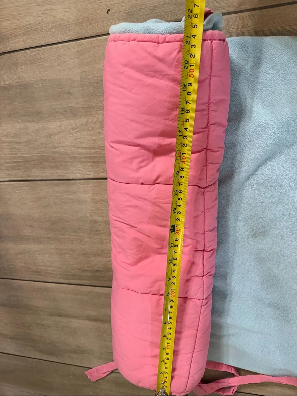 Pottery Barn Kids Pink and Light Blue Horse Sleeping Bag Cover “Emilia”